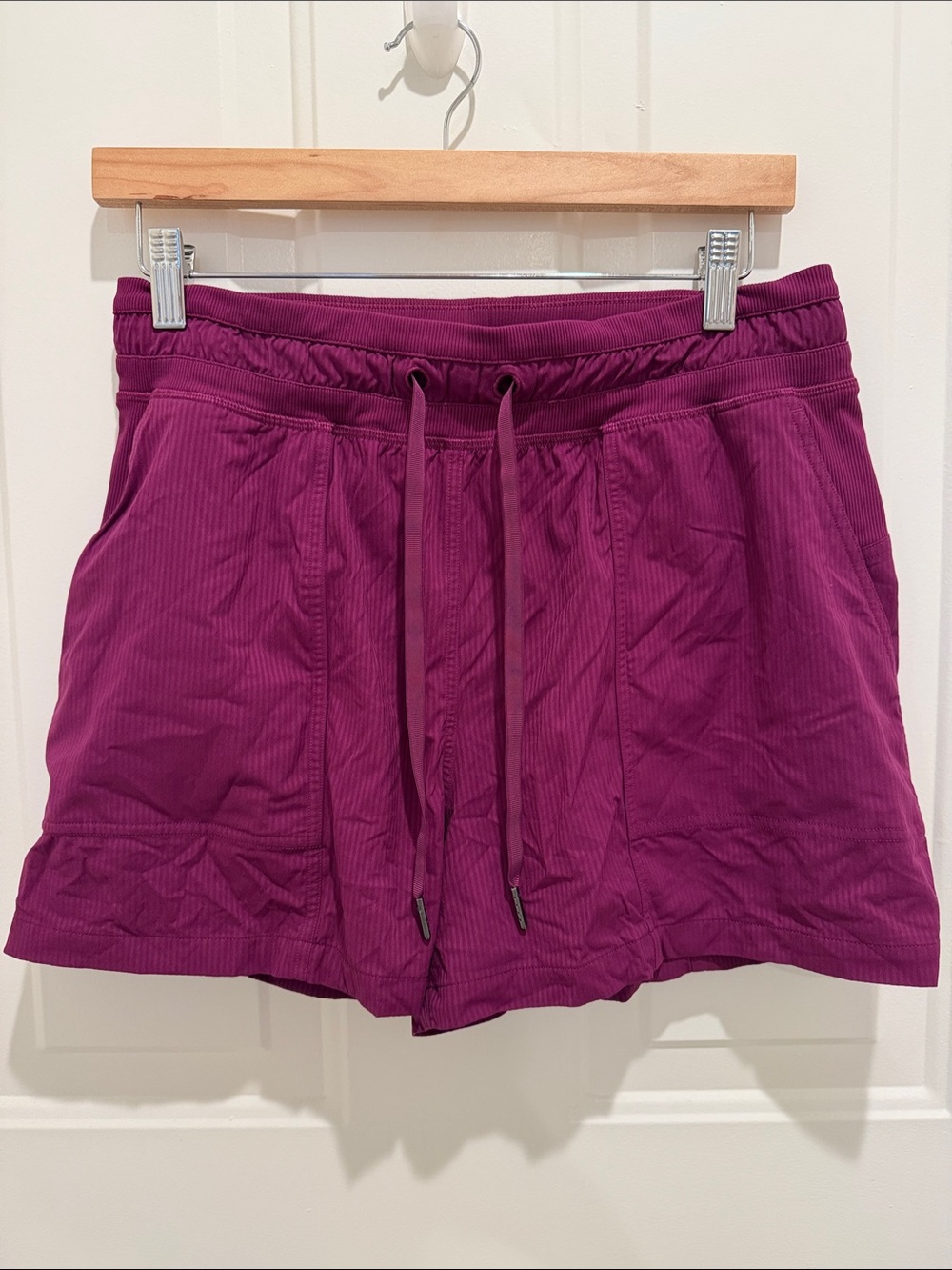 lululemon athletica Women's Athletic Drawstring Shorts in Deep Magenta